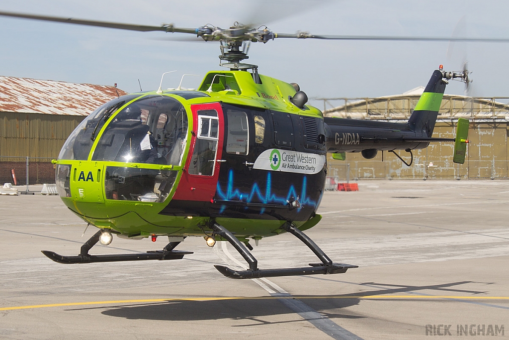 Bolkow Bo-105 - G-NDAA - Great Western Air Ambulance