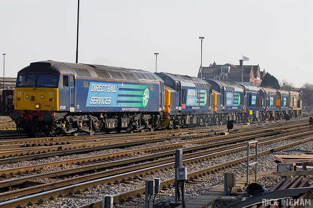 Class 47 - 47828 + Class 37 - 37409 - 37607 + Class 20 - 20304 - 20303 - 20302 - 20301 - Direct Rail Services