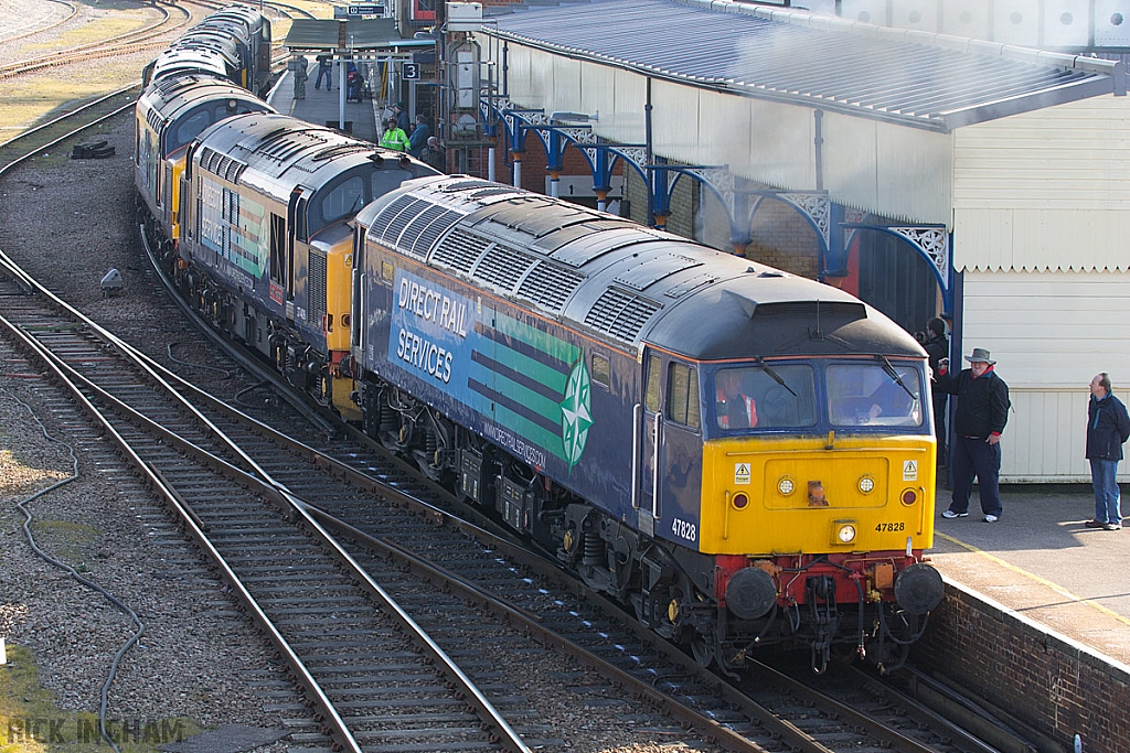 Class 47 - 47828 + Class 37 - 37409 - 37607 + Class 20 - 20304 - 20303 - 20302 - 20301 - Direct Rail Services