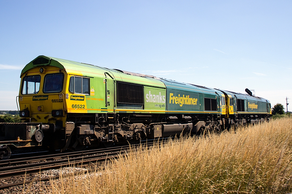 Class 66 - 66522 + 66591 - Freightliner