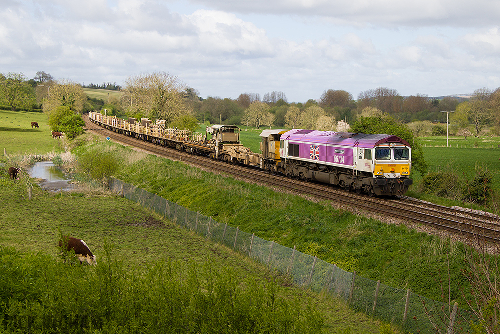 Class 66 - 66734 - GBRf