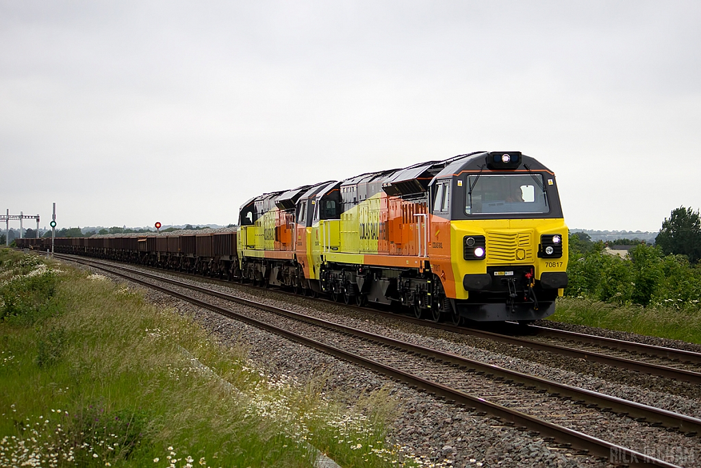 Class 70 - 70817 + 70807 - Colas Rail