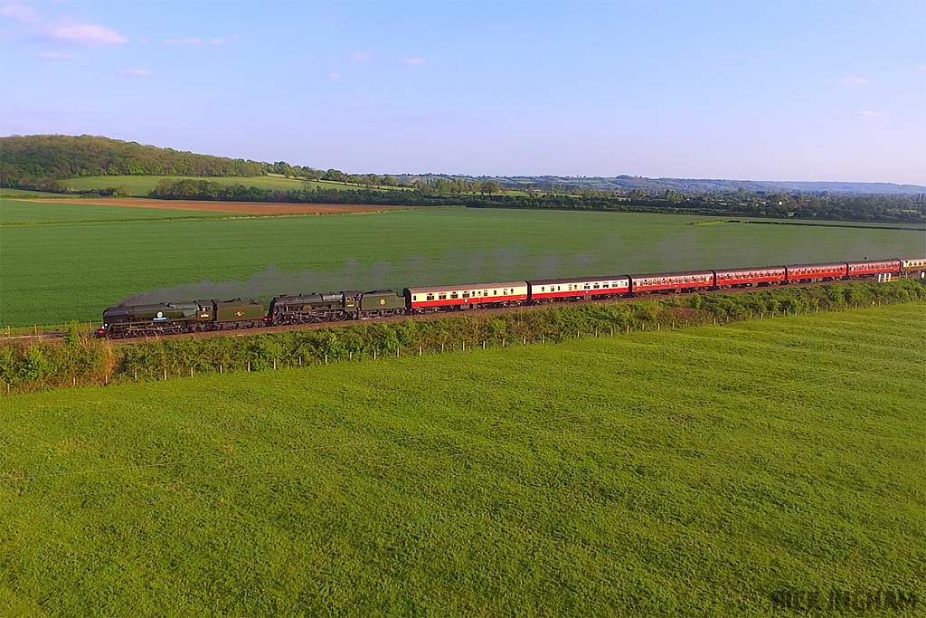 34052 'Lord Dowding'  + 6100 'Royal Scot'