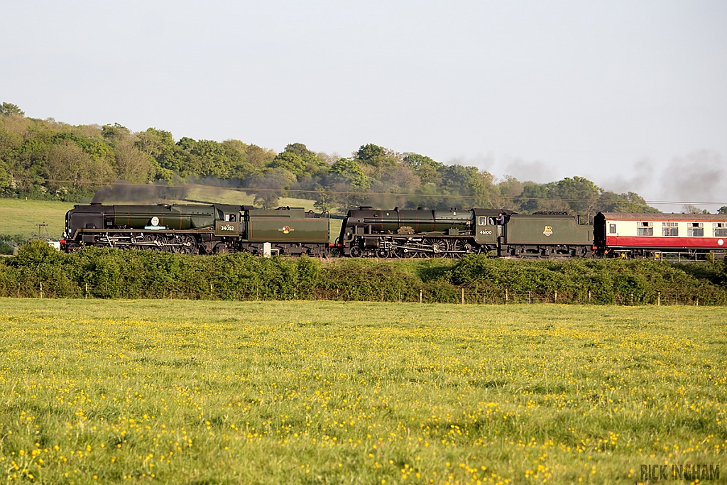 34052 'Lord Dowding' + 6100 'Royal Scot'