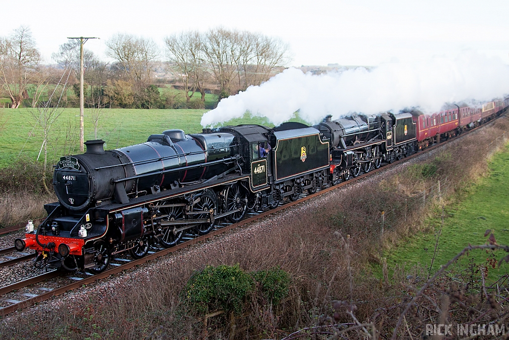 LMS Stanier Class 5 4-6-0 'Black 5' - 44871 + 45407 - WCRC