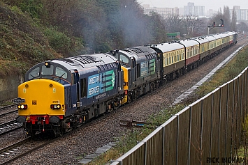 Class 37 - 37609 + 37218 tnt 37608 - Direct Rail Services