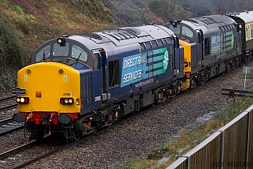 Class 37 - 37609 + 37218 tnt 37608 - Direct Rail Services