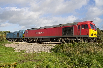 Class 60 - 60092 + 60074 - DB Schenker